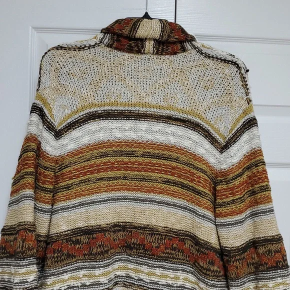 Free People Painted Desert Sweater Coat/Neutral - Picture 12 of 16